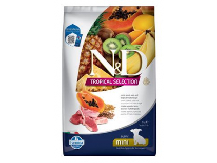 N&D TROPICAL SELECTION DOG Puppy Mini Lamb 5kg z kategorie Chovatelské potřeby a krmiva pro psy > Krmiva pro psy > Granule pro psy