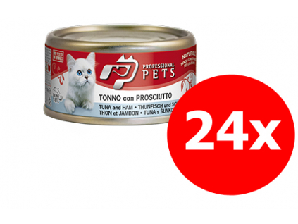 Professional Pets Naturale Cat tuňák a šunka 24x70g z kategorie Chovatelské potřeby a krmiva pro kočky > Krmivo a pamlsky pro kočky > Konzervy pro kočky