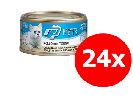 Professional Pets Naturale Cat kuře, tuňák 24x70g z kategorie Chovatelské potřeby a krmiva pro kočky > Krmivo a pamlsky pro kočky > Konzervy pro kočky