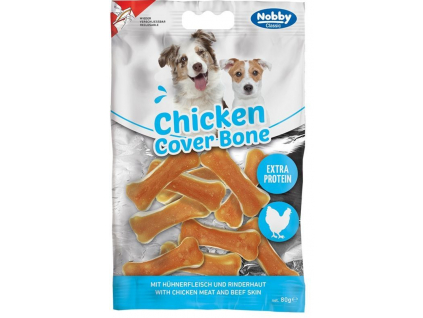 Nobby Classic Chicken Cover Bone S kuřecí kostičky 5cm 80g z kategorie Chovatelské potřeby a krmiva pro psy > Pamlsky pro psy > Bílé kosti pro psy