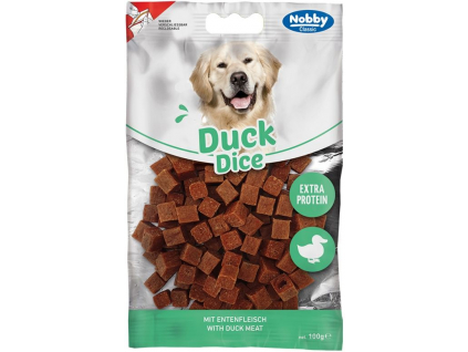 Nobby Classic Duck Dice kachní kostky 100g z kategorie Chovatelské potřeby a krmiva pro psy > Pamlsky pro psy > Sušená masíčka pro psy