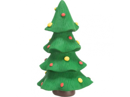 Xmas vánoční latexová hračka pro psy stromek 12 cm