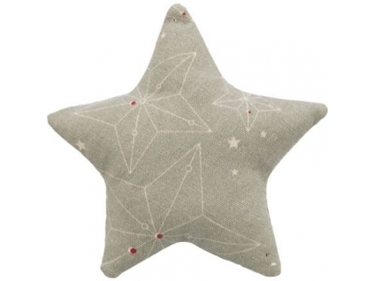 Xmas vánoční hvězda polštářek s catnipem 10 cm