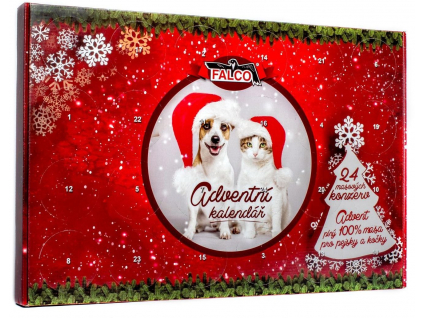 Falco Adventní kalendář 24 ks konzerv z kategorie Chovatelské potřeby a krmiva pro psy > Pamlsky pro psy > Adventní kalendáře pro psy