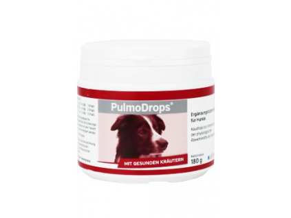 Pulmo Drops 180g z kategorie Chovatelské potřeby a krmiva pro psy > Vitamíny a léčiva pro psy > Akutní ošetření psa