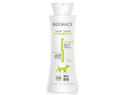 Biogance šampon Terrier secret - pro hrubou srst 250 ml z kategorie Chovatelské potřeby a krmiva pro psy > Hygiena a kosmetika psa > Šampóny a spreje pro psy
