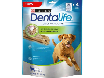 Purina DentaLife multipack L 25-40kg 4 tyčinky z kategorie Chovatelské potřeby a krmiva pro psy > Pamlsky pro psy > Dentální pamlsky pro psy