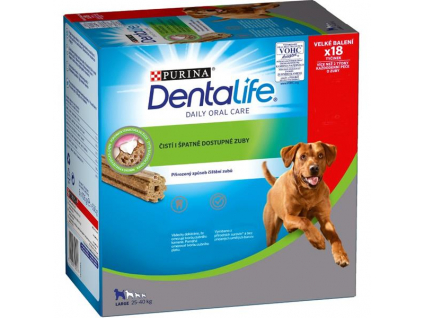 Purina DentaLife multipack L 25-40kg 18 tyčinek z kategorie Chovatelské potřeby a krmiva pro psy > Pamlsky pro psy > Dentální pamlsky pro psy