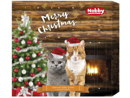 Nobby XMAS adventní kalendář pro kočky 265g z kategorie Chovatelské potřeby a krmiva pro kočky > Krmivo a pamlsky pro kočky > Adventní kalendáře pro kočky