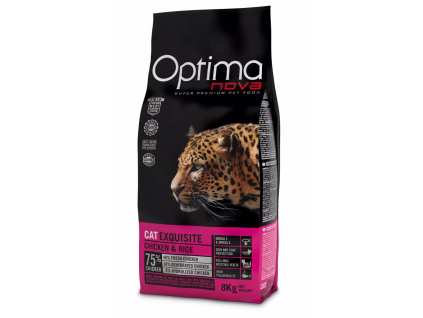 OPTIMAnova Cat Exquisite 8 kg z kategorie Chovatelské potřeby a krmiva pro kočky > Krmivo a pamlsky pro kočky > Granule pro kočky
