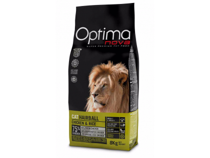 OPTIMAnova Cat Hairball 8 kg z kategorie Chovatelské potřeby a krmiva pro kočky > Krmivo a pamlsky pro kočky > Granule pro kočky