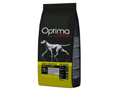 OPTIMAnova Dog Adult Digestive Rabbit & Potato GF 12 kg