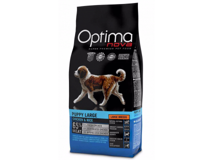 OPTIMAnova Dog Puppy Large Chicken & Rice 12 kg z kategorie Chovatelské potřeby a krmiva pro psy > Krmiva pro psy > Granule pro psy