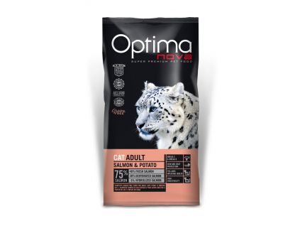 OPTIMAnova Cat Salmon & Potato GF 2 kg z kategorie Chovatelské potřeby a krmiva pro kočky > Krmivo a pamlsky pro kočky > Granule pro kočky