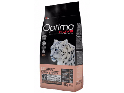 OPTIMAnova Cat Salmon & Potato GF 8 kg z kategorie Chovatelské potřeby a krmiva pro kočky > Krmivo a pamlsky pro kočky > Granule pro kočky