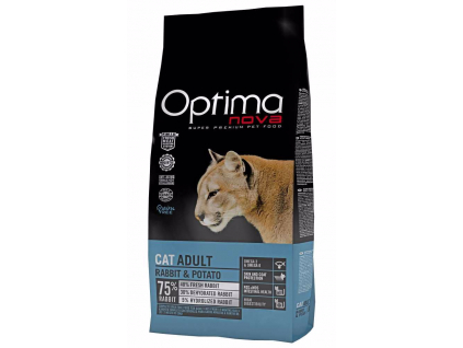 OPTIMAnova Cat Rabbit & Potato GF 2 kg z kategorie Chovatelské potřeby a krmiva pro kočky > Krmivo a pamlsky pro kočky > Granule pro kočky