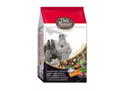 Deli Nature 5 Menu zakrslý králík sensitive 2,5kg z kategorie Chovatelské potřeby a krmiva pro hlodavce a malá zvířata > Krmiva pro hlodavce a malá zvířata