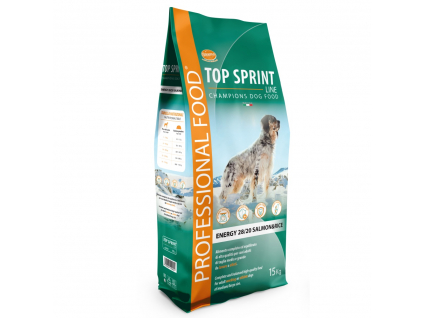 Top Sprint Energy Salmon & Rice 15 kg z kategorie Chovatelské potřeby a krmiva pro psy > Krmiva pro psy > Granule pro psy