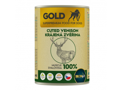 IRONpet Gold Dog Zvěřina krájená svalovina 400 g z kategorie Chovatelské potřeby a krmiva pro psy > Krmiva pro psy > Konzervy pro psy