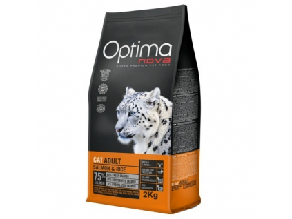 OPTIMAnova Cat Adult Salmon 2 kg z kategorie Chovatelské potřeby a krmiva pro kočky > Krmivo a pamlsky pro kočky > Granule pro kočky