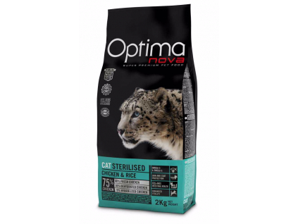 OPTIMAnova Cat Sterilised 2 kg z kategorie Chovatelské potřeby a krmiva pro kočky > Krmivo a pamlsky pro kočky > Granule pro kočky