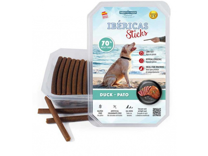 Ibéricas Sticks Dog Snack Duck (75ks) z kategorie Chovatelské potřeby a krmiva pro psy > Pamlsky pro psy > Tyčinky, salámky pro psy
