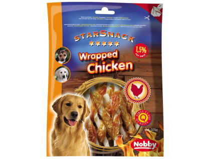 Nobby StarSnack Wrapped Chicken pamlsky 375g z kategorie Chovatelské potřeby a krmiva pro psy > Pamlsky pro psy > Žvýkací pamlsky pro psy