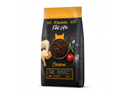 Fitmin For Life Cat Chicken 1,8 kg z kategorie Chovatelské potřeby a krmiva pro kočky > Krmivo a pamlsky pro kočky > Granule pro kočky