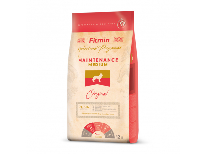 Fitmin Medium Maintenance 12 kg z kategorie Chovatelské potřeby a krmiva pro psy > Krmiva pro psy > Granule pro psy
