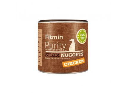 Fitmin Purity Snax Nuggets Kuřecí pochoutka pro psy 180 g z kategorie Chovatelské potřeby a krmiva pro psy > Pamlsky pro psy > Sušená masíčka pro psy