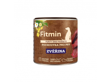 Fitmin Purity Snax Nuggets Zvěřinová pochoutka pro psy 180 g z kategorie Chovatelské potřeby a krmiva pro psy > Pamlsky pro psy > Sušená masíčka pro psy