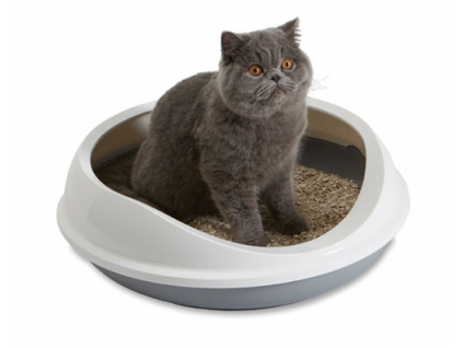 Savic Figaro kočičí toaleta 55 x 48,5 x 15,5 cm z kategorie Chovatelské potřeby a krmiva pro kočky > Toalety, steliva pro kočky > Kočičí toalety