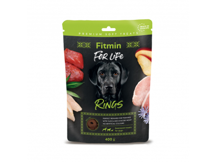 Fitmin For Life pochoutka Rings pro psy 400g z kategorie Chovatelské potřeby a krmiva pro psy > Pamlsky pro psy > Poloměkké pamlsky pro psy