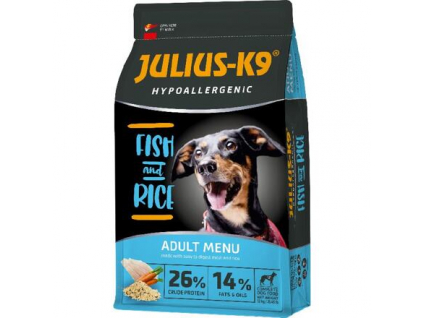 JULIUS K-9 HighPremium ADULT Hypoallergenic FISH&Rice 12kg z kategorie Chovatelské potřeby a krmiva pro psy > Krmiva pro psy > Granule pro psy
