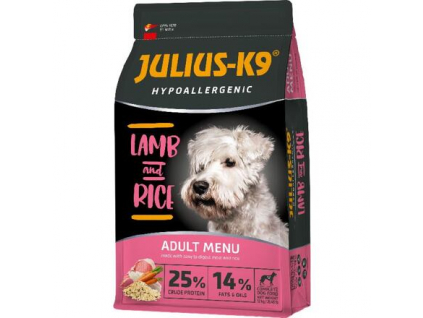 JULIUS K-9 HighPremium ADULT Hypoallergenic LAMB&Rice 12+2kg z kategorie Chovatelské potřeby a krmiva pro psy > Krmiva pro psy > Granule pro psy