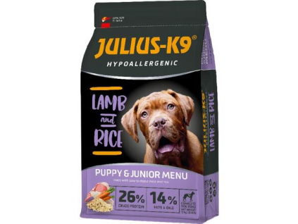 JULIUS K-9 HighPremium PUPPY&JUNIOR Hypoallergenic LAMB&Rice 12+2kg z kategorie Chovatelské potřeby a krmiva pro psy > Krmiva pro psy > Granule pro psy