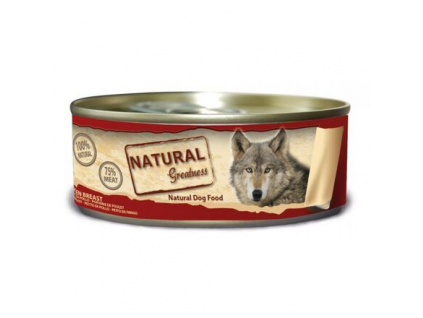 Natural Greatness kuřecí prsa, konzerva pro psy 156 g z kategorie Chovatelské potřeby a krmiva pro psy > Krmiva pro psy > Konzervy pro psy