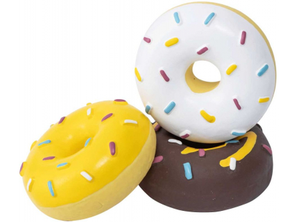 Quapas! Hračka pro psy Donut 3 ks 6,5 cm z kategorie Chovatelské potřeby a krmiva pro psy > Hračky pro psy > Latexové hračky pro psy