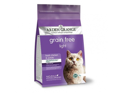 Arden Grange Grain Free Light fresh Chicken & Potato 2 kg z kategorie Chovatelské potřeby a krmiva pro kočky > Krmivo a pamlsky pro kočky > Granule pro kočky
