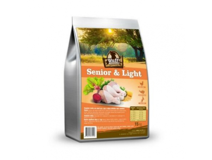 Wuff! Senior & Light balení 15 kg z kategorie Chovatelské potřeby a krmiva pro psy > Krmiva pro psy > Granule pro psy