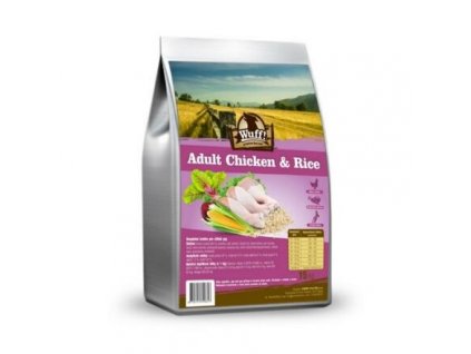 Wuff! Adult Chicken & Rice balení 15 kg z kategorie Chovatelské potřeby a krmiva pro psy > Krmiva pro psy > Granule pro psy