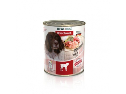 Bewi Dog Bohaté na telecí 800 g z kategorie Chovatelské potřeby a krmiva pro psy > Krmiva pro psy > Konzervy pro psy