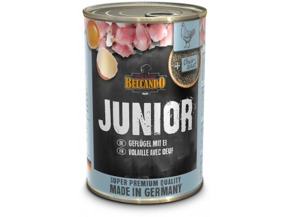 Belcando Junior drůbeží s vejci 400 g z kategorie Chovatelské potřeby a krmiva pro psy > Krmiva pro psy > Konzervy pro psy