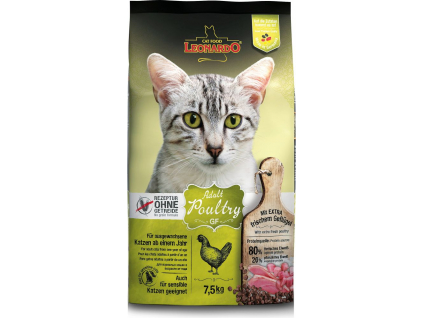 Leonardo Adult GF Poultry 7,5 kg z kategorie Chovatelské potřeby a krmiva pro kočky > Krmivo a pamlsky pro kočky > Granule pro kočky