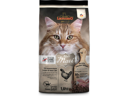 Leonardo Adult GF Maxi 1,8 kg z kategorie Chovatelské potřeby a krmiva pro kočky > Krmivo a pamlsky pro kočky > Granule pro kočky