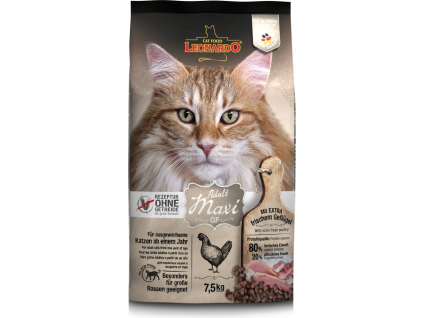 Leonardo Adult GF Maxi 7,5 kg z kategorie Chovatelské potřeby a krmiva pro kočky > Krmivo a pamlsky pro kočky > Granule pro kočky