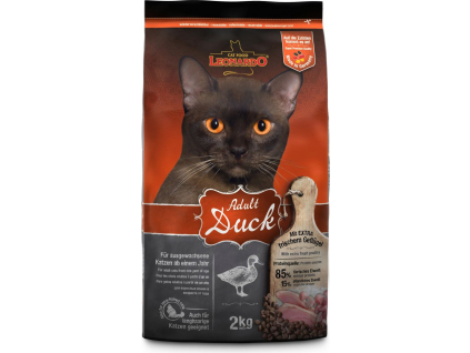 Leonardo Adult Duck 2 kg z kategorie Chovatelské potřeby a krmiva pro kočky > Krmivo a pamlsky pro kočky > Granule pro kočky