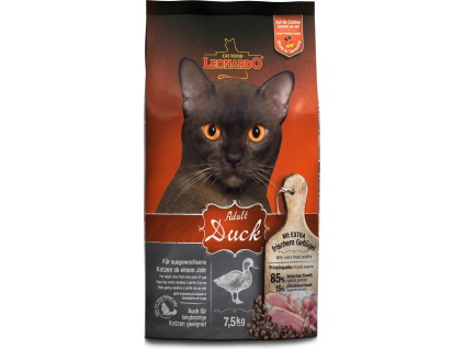 Leonardo Adult Duck 7,5 kg z kategorie Chovatelské potřeby a krmiva pro kočky > Krmivo a pamlsky pro kočky > Granule pro kočky