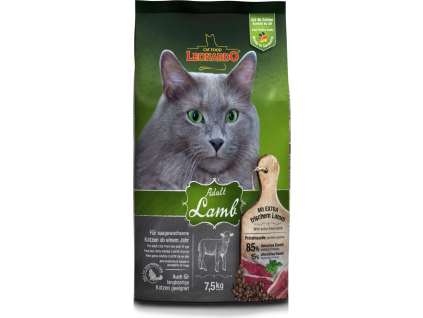 Leonardo Adult Lamb 7,5 kg z kategorie Chovatelské potřeby a krmiva pro kočky > Krmivo a pamlsky pro kočky > Granule pro kočky
