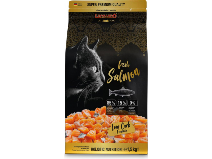 Leonardo Fresh Salmon 1,5 kg z kategorie Chovatelské potřeby a krmiva pro kočky > Krmivo a pamlsky pro kočky > Granule pro kočky